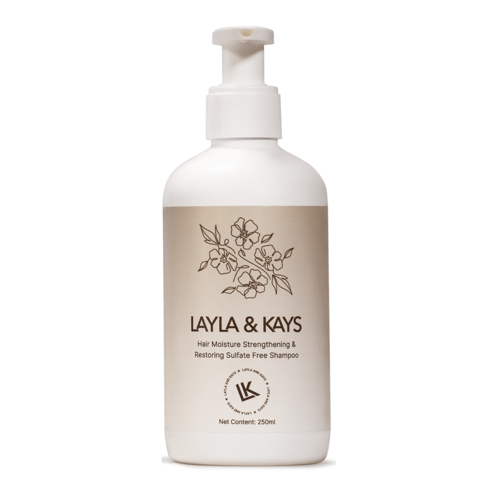 LaylaKays Strength & Restore Shampoo bottle
